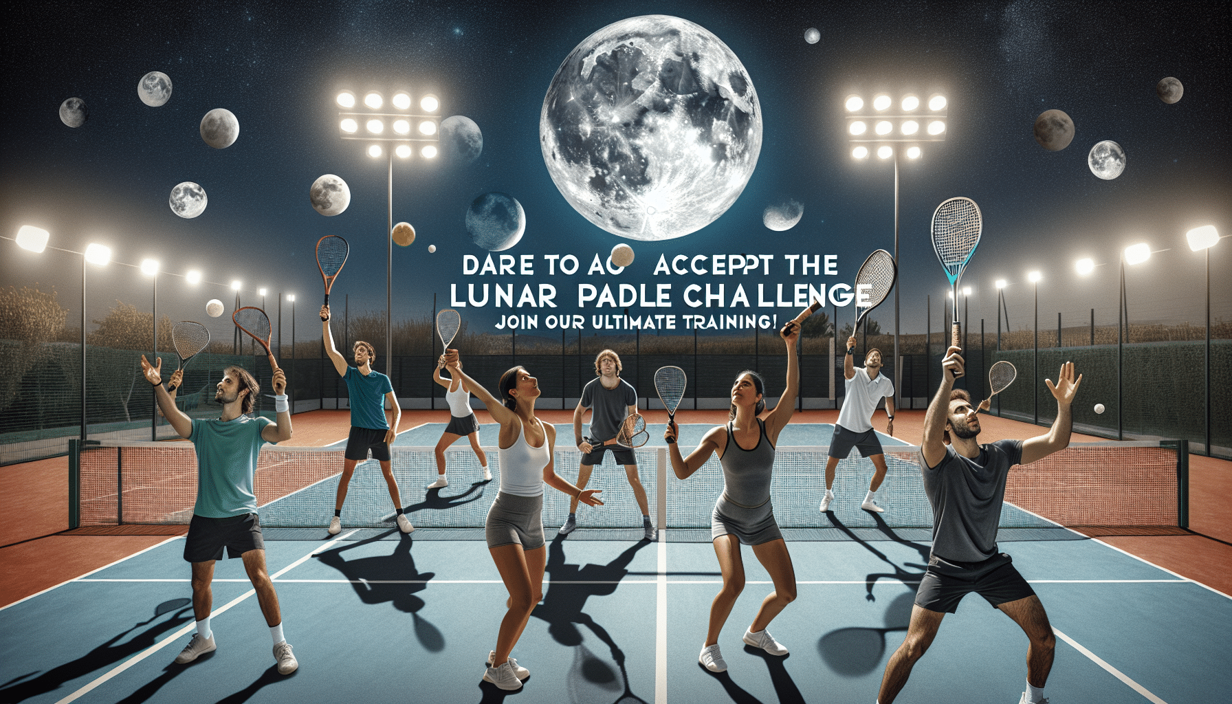relevez le défi lunaire du padel avec notre entraînement ultime ! découvrez des techniques innovantes et améliorez vos compétences sur le court pour devenir un joueur d'exception. préparez-vous à vivre une expérience inoubliable et à propulser votre jeu vers de nouveaux sommets.